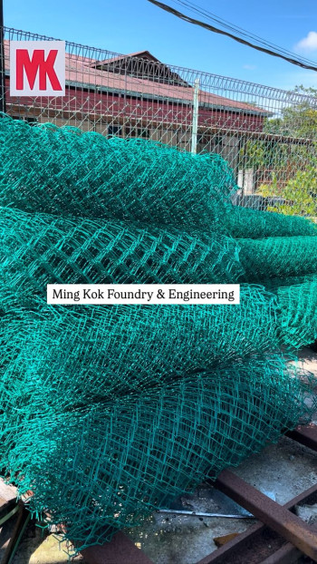 GAMBARAN PVC CHAIN LINK FENCING SEDIA ADA DI MINGKOK PELBAGAI SIZE YANG ADA