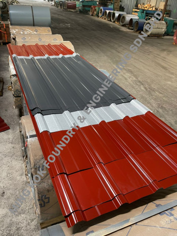 GAMBARAN ZINK BERCORAK METAL DECK BERLAINAN WARNA DAN SIZE BOLEH DI DAPATI DI MINGKOK FOUNDRY